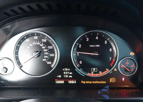 2012 BMW 535I из США, поврежденный, VIN WBAFR7C55CC809817